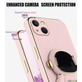 thumbnail image 4 of Compatible with iPhone 15 Case for Women Men, Ultra Soft iPhone 15 Phone Case with Stand Silicone TPU Plating Cute Astronaut Pattern Cases Cover (Pink), 4 of 14