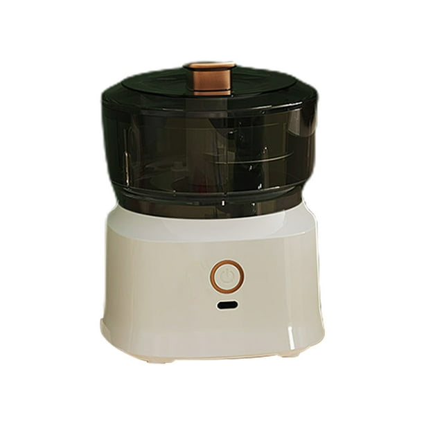 Pisexur Batería de cocina Picadora de ajo portátil, miniprocesador de alimentos inalámbrico, machacador de verduras con carga USB, picadora de ajo, para cebollas, ca para la cocina del hogar