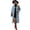 Blue, variant on Beautyzll Womens Fall Demin Trench Coat Button down Long Sleeve Shirts Stretchy Loose Fit Jacket Casual Outwear S-XL