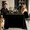 Black, variant on Velvet Tablecloth, 104 x 60 Inch Large Rectangle Table Cover, 1 Piece Luxury Soft Velvet Table Cloth in 13 Colors for 8-10 Seater Dining Table, Home Villa Banquet Decoration