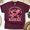 Maroon, variant on Cupid’s Favorite Nurse Graphic T-Shirt with Cartoon Heart Design, White, Size S