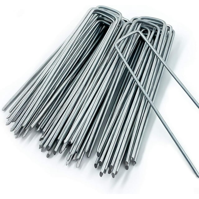 Galvanized Garden Staples, U-Type Turf Staples for Artificial Grass, Easy and Secure Installation