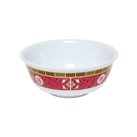Excellante Longevity Melamine Dinnerware Collection 32 Oz, 6 7/8" Swirl Bowl, Comes in Dozen