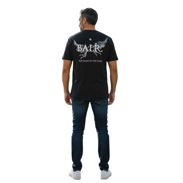Playera T-Shirt BALR Game of the Gods Box Jet Black