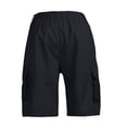 thumbnail image 3 of Zimjoy Men's Cargo Shorts Relaxed Durable Twill Work Shorts Elastic Drawstring Bermuda with Two Side Zip Pockets, Black L, 3 of 4