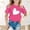 Hot Pink, variant on Gzbliryd White T Shirts Relaxed Fit Back To School Clothes Cute Summer Tops for Boys Summer Clothes for Teens (Hot Pink,10-11 Years)