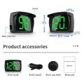 thumbnail image 3 of Riwesomey LED a Auto HUD Velocímetro digital Head Up Display Adaptador de carga Universal Ligero Fuente grande Alarma de velocidad Cámaras de salpicadero de coche Riwesomey VI021717-00B, 3 of 6