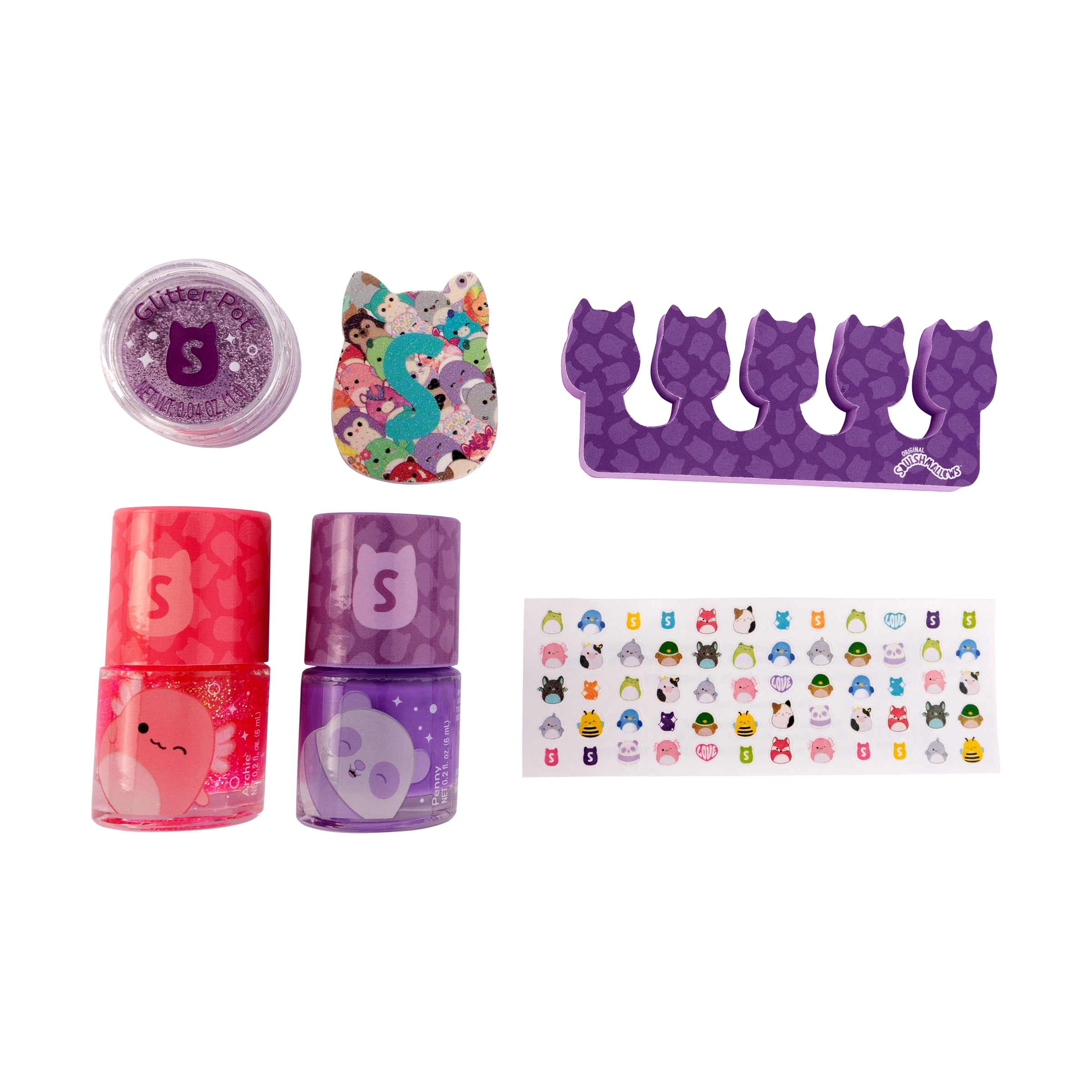 Squish Nail Set, 6 Piece Set