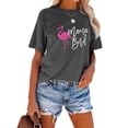 thumbnail image 2 of Anbech Flamingo T-Shirt for Women Graphic Mama Bird Printed Short Sleeve Tee Tops with Crew Neck, 2 of 4