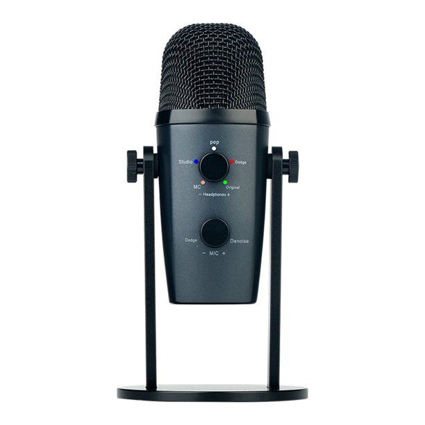 Micrófono de Condensador USB Bluetooth con Silenciador Rápido, Plug & Play, Captación Cardioide para Grabación, Streaming y Podcasting.