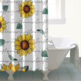 thumbnail image 4 of Waterproof Cute Sunflower Colorful Shower Curtain 72x72 Inch Boho Style Polyester Unique Shower Curtain for Bathroom Hotel Home Decor with 12 Plastic Hooks, 4 of 5
