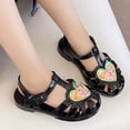 thumbnail image 2 of Eltusu Girls Jellies, No Slip PVC Summer Flat Casual Jelly Shoes Black Size 10.5(Little Kids), 2 of 8