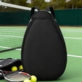thumbnail image 5 of Bolsa de tenis, bádminton, bandolera, bolsillo para pala, mochila multifuncional para tenis Negro, 5 of 5