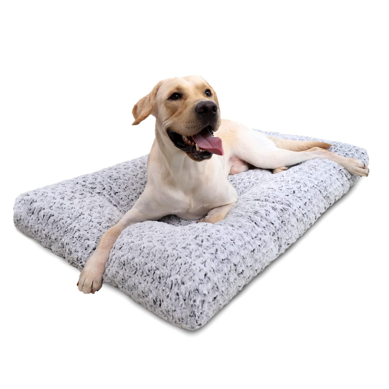 Washable Dog Bed Deluxe Plush Dog Crate Beds Fulffy Comfy Kennel Pad
