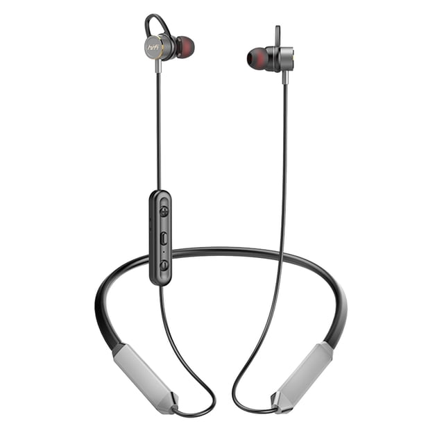 Auriculares Bluetooth montados en el cuello Auriculares estéreo con subwoofer de absorción magnética para deportes en el oído