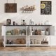 thumbnail image 5 of Mueble Bar de Café Estilo Granja con Puerta Doble, Mueble Buffet con 2 Gabinetes de Almacenamiento y Estante Abierto, Mesa de Entrada con Consola para Sala de Estar, Pasillo, 5 of 8