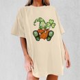 thumbnail image 2 of QIPOPIQ Chemises à Manches Courtes pour Femmes Col Rond T-Shirts de la Saint-Patrick Chemise Verte Trèfle Tunique T-Shirt de la Saint-Patrick Hauts Surdimensionnés T-Shirts de Vacances T-Shirts Graphiques Offres, 2 of 5