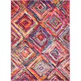 thumbnail image 1 of Unique Loom Estrella Tapis de Dégradé de Diamants 8' x 11' Rectangle Multi/rose, 1 of 2