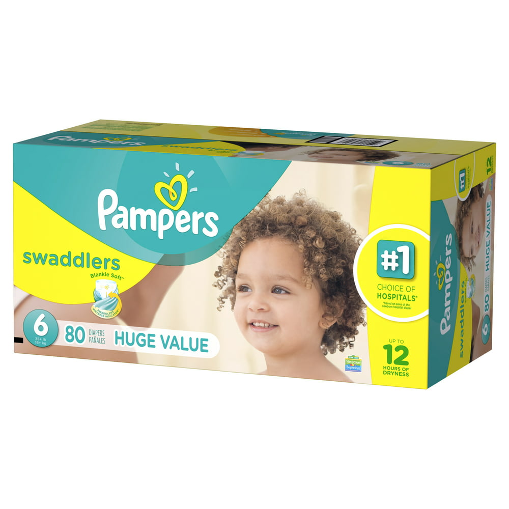 Pampers Swaddlers Diapers Size 6 80 Count