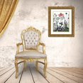 thumbnail image 3 of Fab Funky 12x14 Gold Ornate Wood Framed with Double Matting Museum Art Print Titled - Wildflower Bloom, Ostrich, 3 of 4