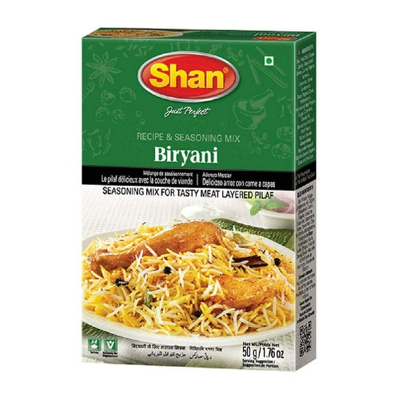 Shan Biryani Masala Recipe Seasoning Mix, 1.76 oz Bag