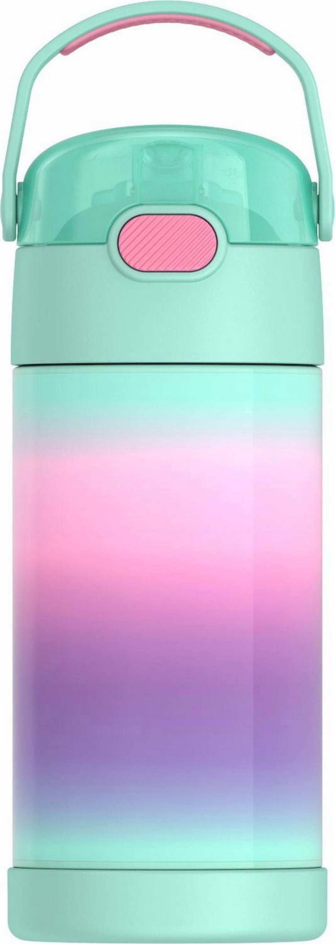 Thermos Kids Vacuum Insulated Funtainer Water Bottle with Flip Up Straw, 355ml, Ombre, 12 Oz/354 ml, BPA free