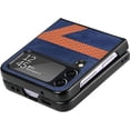 thumbnail image 5 of Case for Galaxy Z Flip 4 5G 5G, Fashion Z Stitching Design Pattern Shockproof Protection Phone Case Full Body Protection Back Case Slim Phone Cover for Galaxy Z Flip 4 5G 2022, Blue, 5 of 7