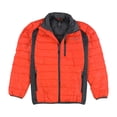thumbnail image 1 of Free Country Mens Tech-Panel Down Puffer Jacket, Orange, X-Large, 1 of 2