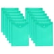 thumbnail image 1 of Bolsa de archivo adhesiva vertical Desiderio de 12 piezas, material de oficina, bolsa de archivo adhesiva, bolsa de información de plástico transparente de color simple, verde, 1 of 5