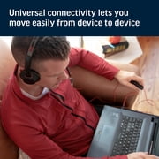 Poly - formerly Plantronics - Blackwire 5220 USB-A Wired Headset (Plantronics) - Flexible Noise-Canceling Boom Mic - Ergonomic Design - Connect to PC/Mac, Mobile via USB-A or 3.5 mm