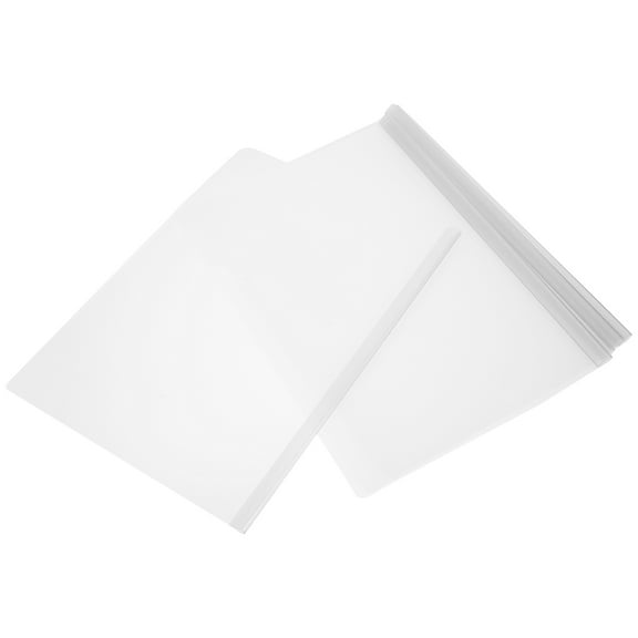 10 Pcs Clear Folders for Documents Plastic Resume Pad Clips Binders