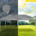 thumbnail image 4 of HOTEEL 10x20 Pop Up Canopy Tent Outdoor Shelter for Parties Weddings, Easy Set Up Waterproof Portable Canopy with Carry Bag & 4 Sandbags, Gray, 4 of 8
