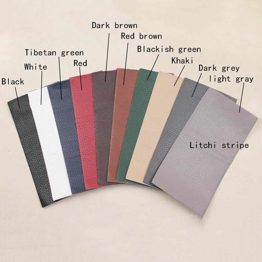 10 Colors Pu Leather Patch Patches Synthetic Leather ...