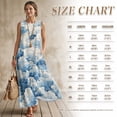 thumbnail image 7 of Xixirimido Blue Clouds Print Casual Summer Dresses for Women 2026 Sleeveless Flowy Sundresses with Pockets Beach Vacation Dress Casual Long Maxi Dresses, Size 4XL, 7 of 7
