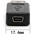 thumbnail image 2 of USB 2.0 A Female to USB B Mini 5 Pin Female Adapter Converter,Support 2.0 data transmission, 2 of 5