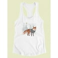 thumbnail image 3 of Cozy Woodland Animal I Racerback Tank Women -Victoria Borges Designs, Female Large, 3 of 4