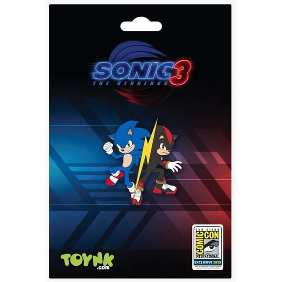 Sonic The Hedgehog 3 Sonic and Shadow Enamel Pin