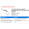 thumbnail image 2 of A/C Suction Line Hose Assembly - Compatible with 1999 - 2001 Jeep Grand Cherokee 2000, 2 of 2