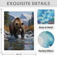 thumbnail image 3 of Diamond Art Kit for Adults, Bear Catching Fish River Splash Diamond Painting for Adults Beginners, 5D DIY Diamond Art Painting Kits, Colorful Diamond Painting Craft for Home Decor 12x16, 3 of 7