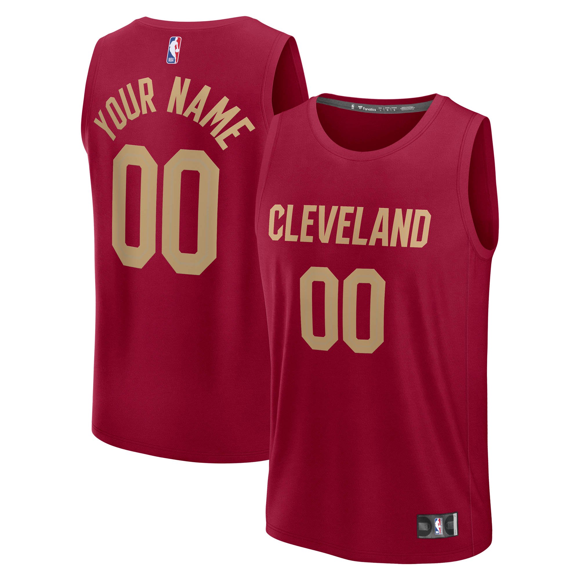 Youth Fanatics Red Cleveland Cavaliers Fast Break Custom Jersey - Icon Edition