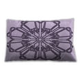thumbnail image 1 of Ahgly Company Patterned Indoor Rectangular French Lilac Purple Lumbar Throw Pillow, 13 inch by 19 inch, 1 of 5