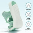 thumbnail image 5 of Lacyhop Women Sandals Sport Mesh Breathable Open Toe Hiking Sandals Comfortable Walking Shoes Green;US 10, 5 of 6
