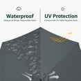 thumbnail image 3 of Wulful 10 ft Outdoor Market Patio Umbrella, Gray, 3 of 7