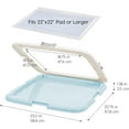 thumbnail image 2 of IRIS Pee Pad Holder, Fits 23"x23" or Larger, Medium, Puppy Dog Pad Hoder, SecuredNon-Skid Rubber Ft, 2 of 6