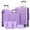 Purple, variant on 5 Pcs Travel Luggage Sets, 20 24 28 inch Carry-on and Checked Suitcase with Expandable Duffle Bags, White Tan