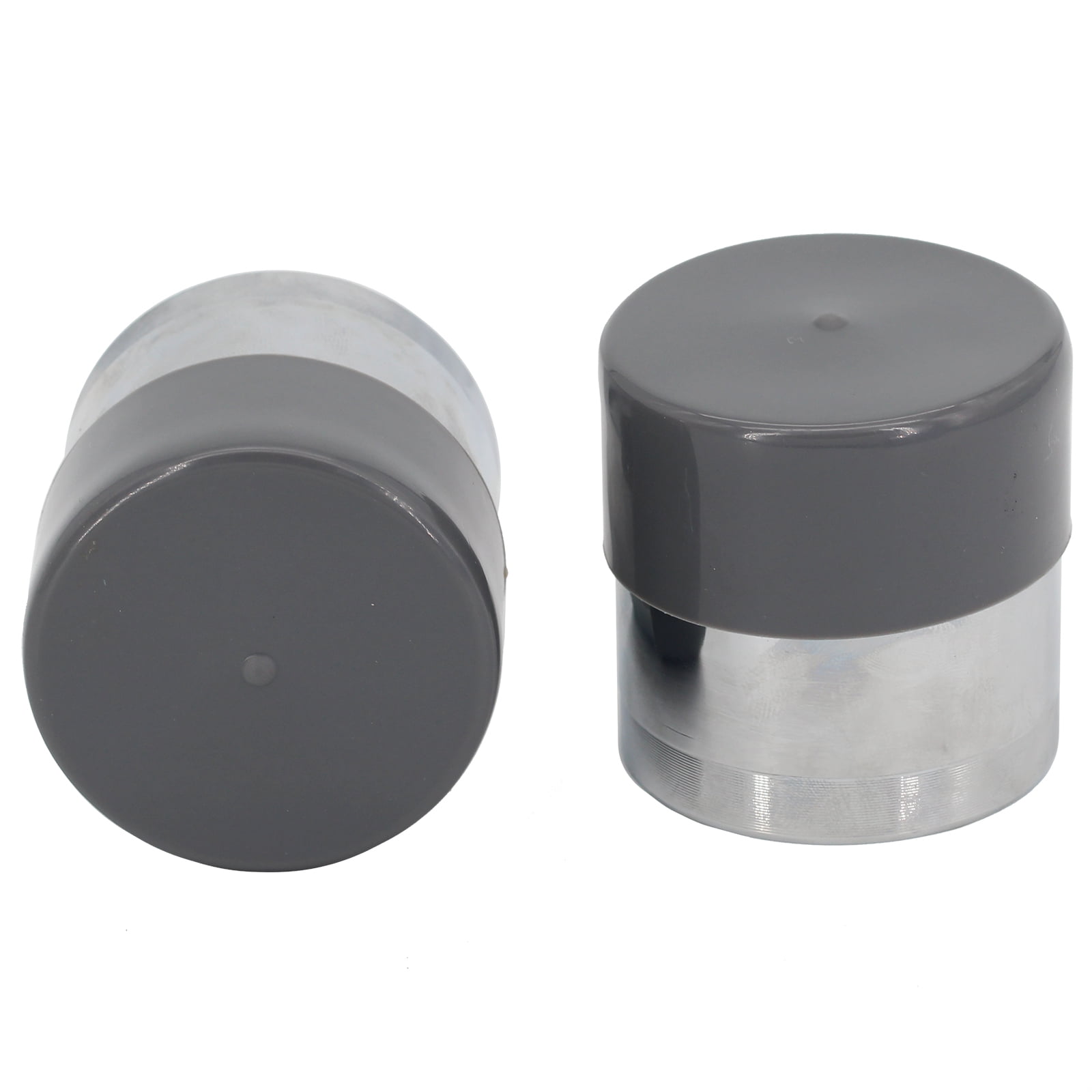 FridayParts 1.98” Trailer Wheel Bearing Protectors and Dust Covers Grey and Chrome