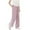 Purple, variant on dazeni Girls Wide Leg Pants Lightweight Baggy Parachute Pants Full Length Elastic Wasited Lounge Trousers with Pockets 3-15 Years