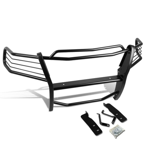 DNA Motoring For 04-08 Ford F150 Pickup Truck Black Coated Mild Steel Full Front End Grille Brush Guard