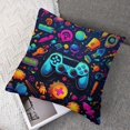 thumbnail image 7 of Acheng Gaming Gamepad Plush Pillow Case Square Throw Pillow Cover Soft Decorative Cushion Pillowcases for Sofa  24x24in, 7 of 7