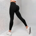 thumbnail image 2 of Women's Sculpting Workout Leggings High Waist Tummy Control Compression Fitness Training Pants, 2 of 9